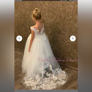Etsy lace flower girl dress size 8